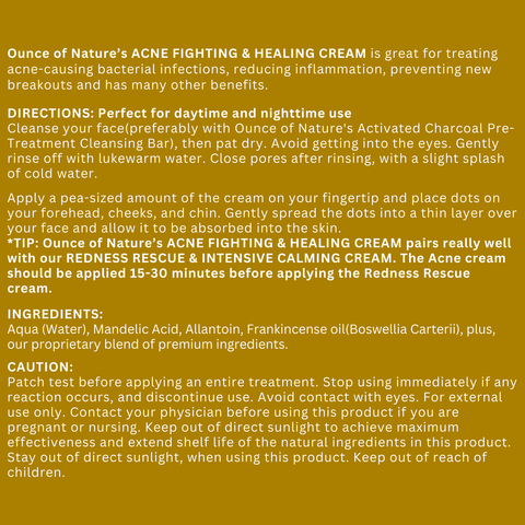 Acne Fighting & Healing Cream