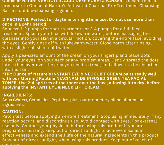 Salicylic Acid Deep Pore Cleanser